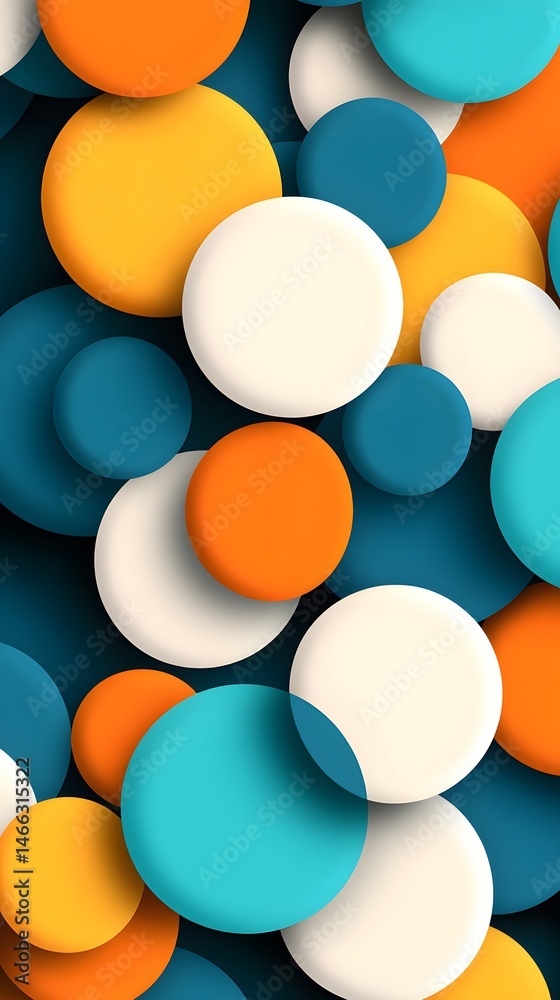 Overlapping Pastel Circles Abstract Background Overlapping Pastel Circles Abstract Background
