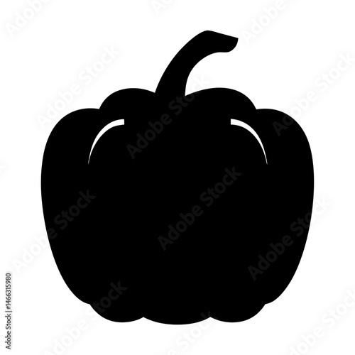 cloudberry vector silhouette icon, black and white illustration of fruits.