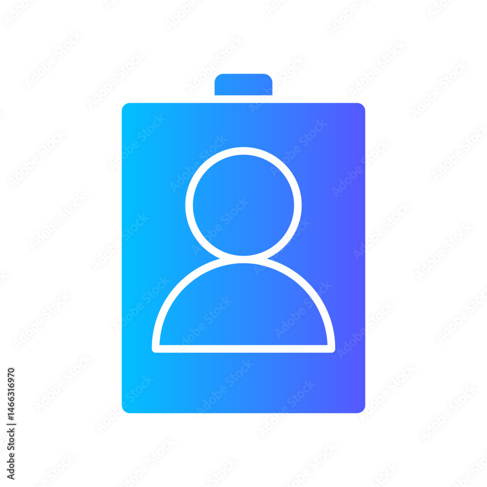 id card gradient icon id card gradient icon