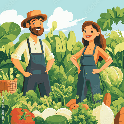 Agricultural work concept