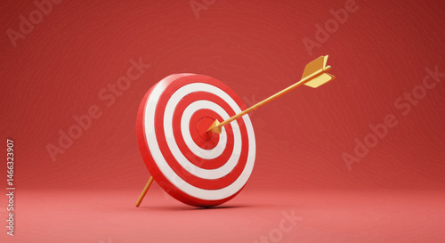 red dart on target