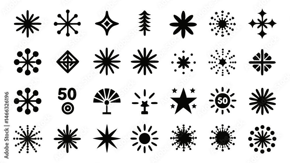 Fireworks Line Icon Set Vector Pictograms for Lighting Shows and Celebrations around the World Fireworks Line Icon Set Vector Pictograms for Lighting Shows and Celebrations around the World