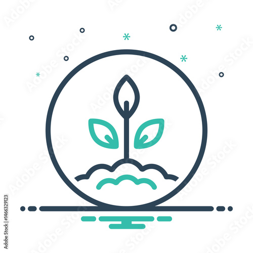 Mix icon for plant