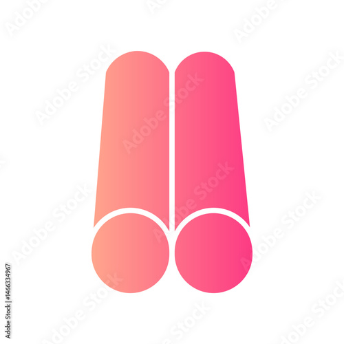 binoculars gradient icon