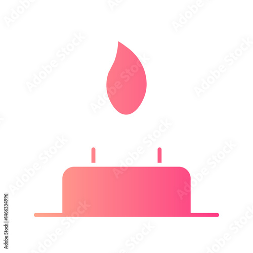 camping gradient icon