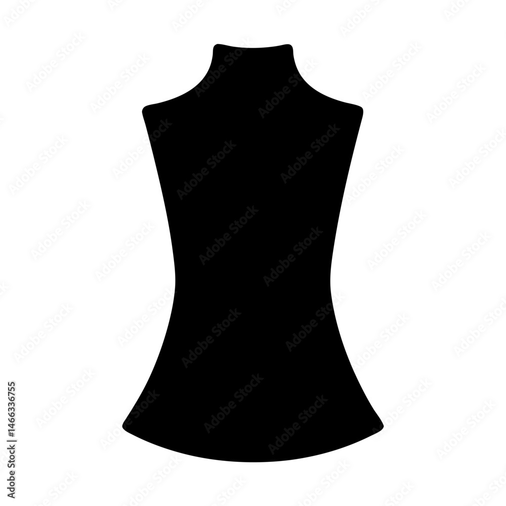 peplum top vector silhouette icon, black and white illustration of clothing. peplum top vector silhouette icon, black and white illustration of clothing.