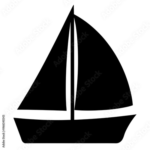 sailboat , black and white illustration of vehicles.