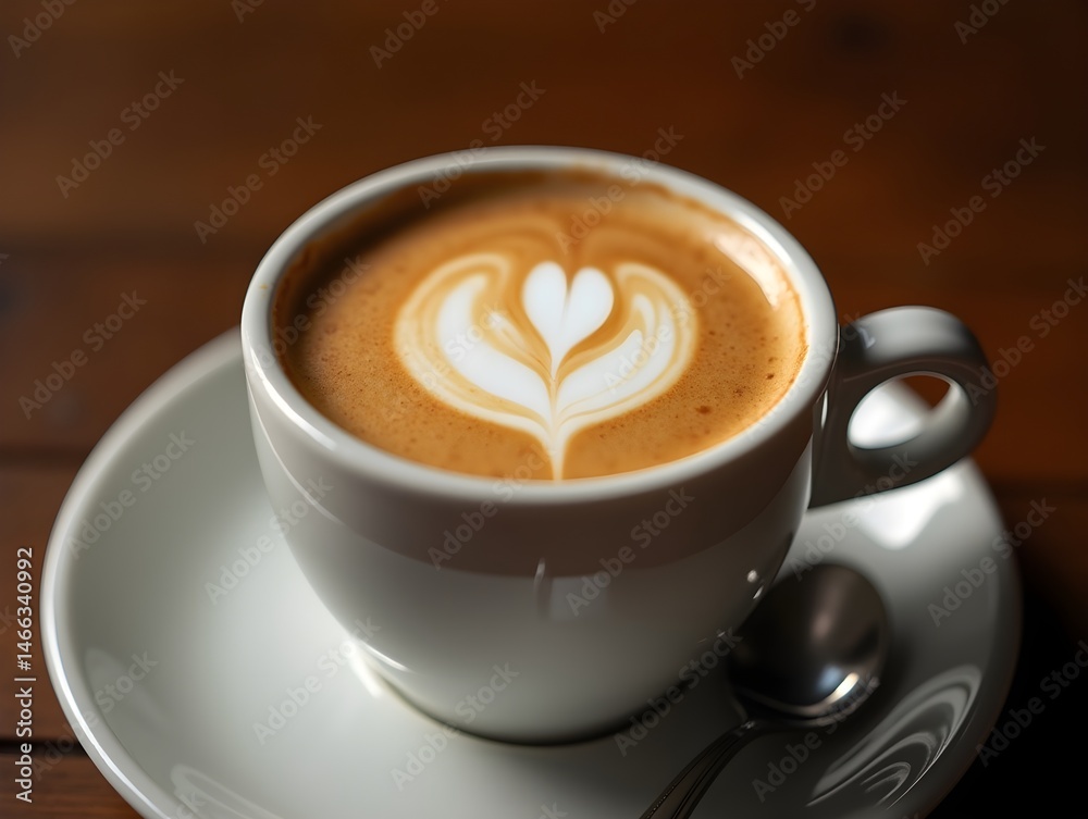 Obraz premium Luxurious Coffee Cup with Rich Espresso Foam