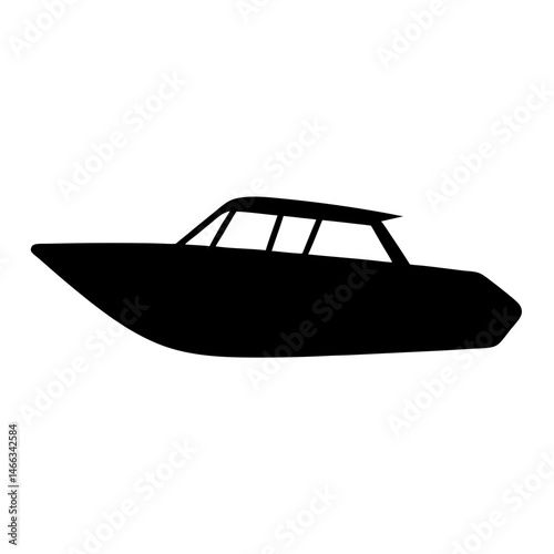 speedboat , black and white illustration of vehicles.