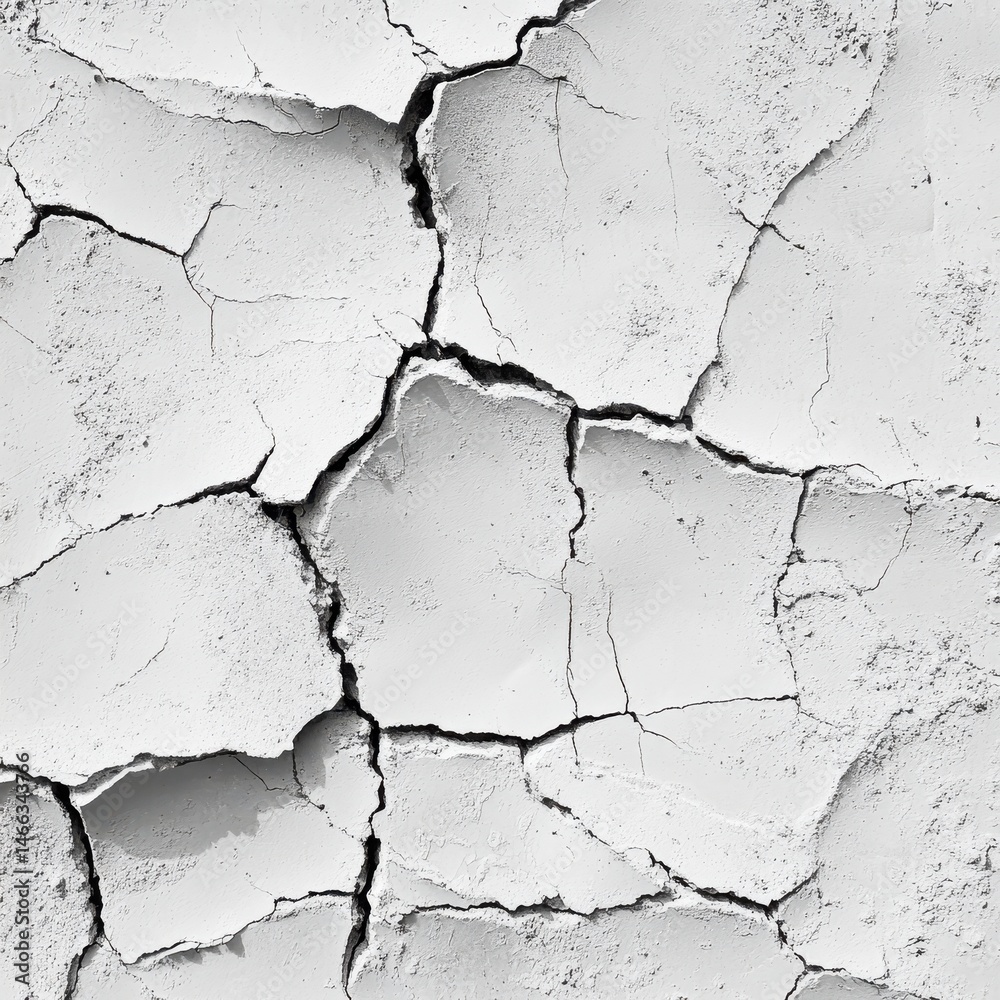 Obraz premium Cracked Gray Surface Texture Weathered Abstract Background