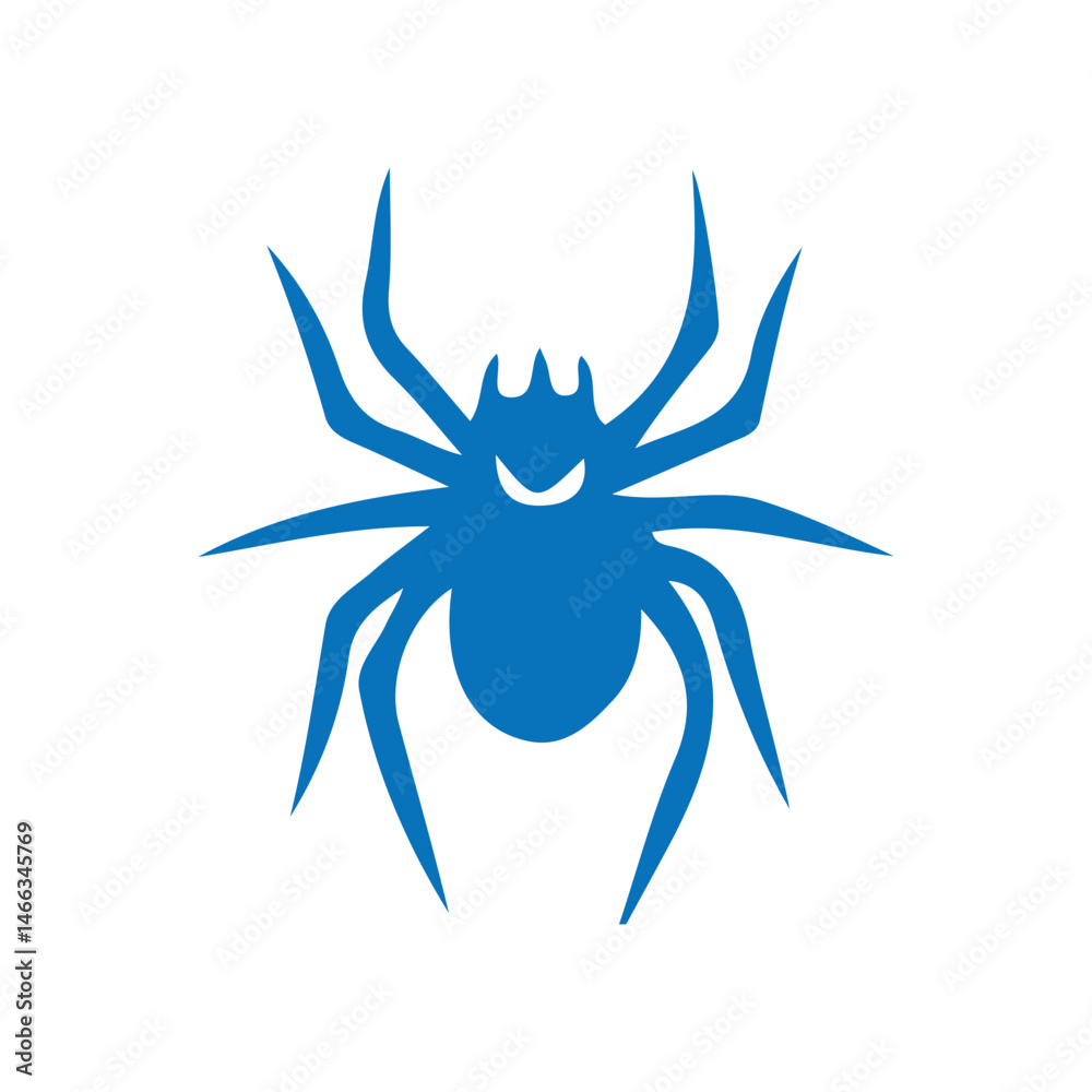 vector illustration of a spider on white background vector illustration of a spider on white background