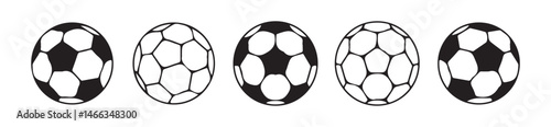 Football icon in flat style. Soccer ball icon. football simple black style, Vector illustration eps 10
