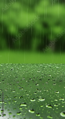 Rain-Kissed Green: Nature's Gentle Tears