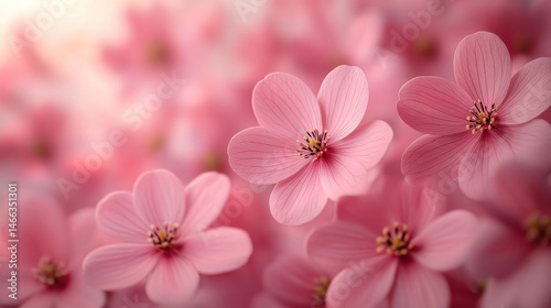 Delicate Pink Blossom Closeup: A Serene Floral Macro Photography
