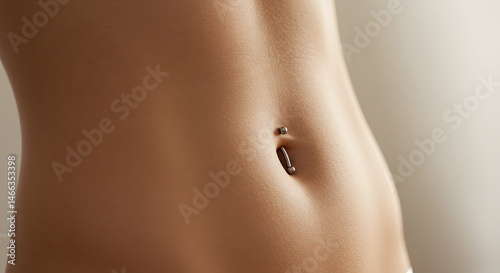 Belly Button Piercing Close Up