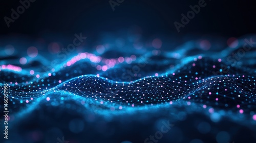 Abstract digital wave