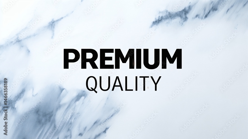 Premium quality text over marble texture, Elegant minimalist branding concept, Suitable for luxury packaging and identity visuals