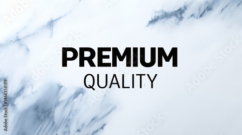 Obraz na płótnie Premium quality text over marble texture, Elegant minimalist branding concept, Suitable for luxury packaging and identity visuals w salonie