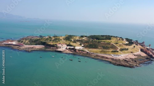 Discovering Wheat Island in Qingdao through breathtaking aerial views
