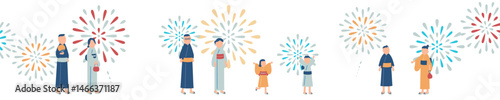 花火大会のイラスト