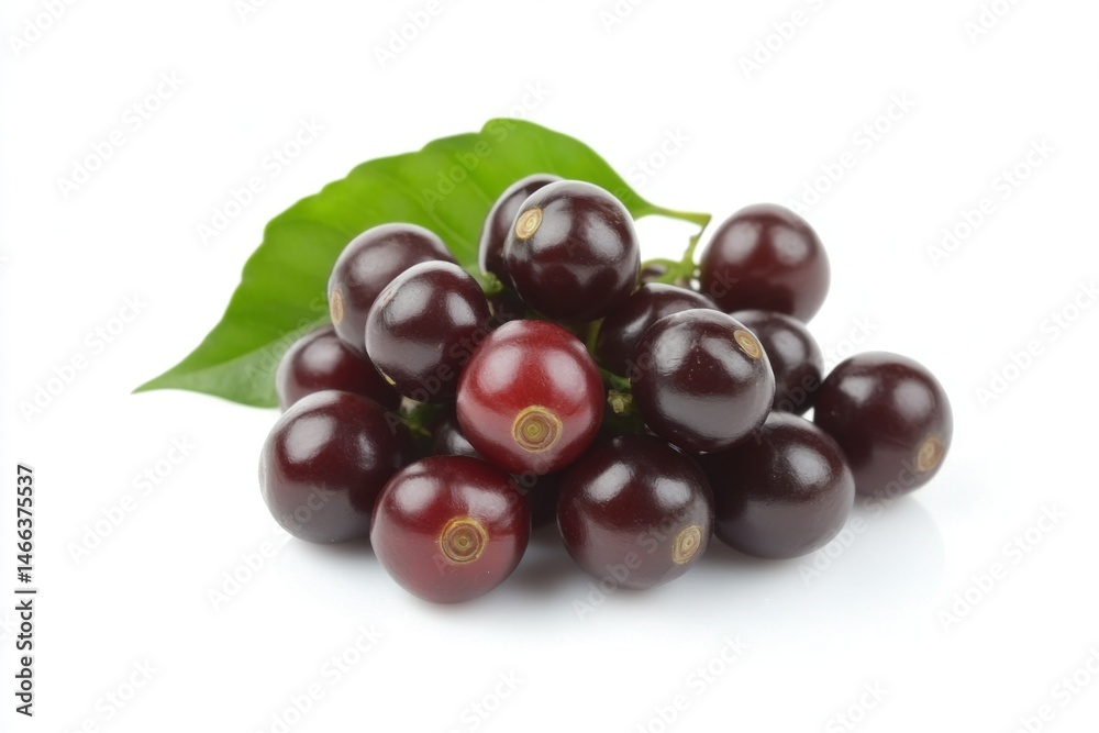 Fototapeta premium bunch of red coffee beans 