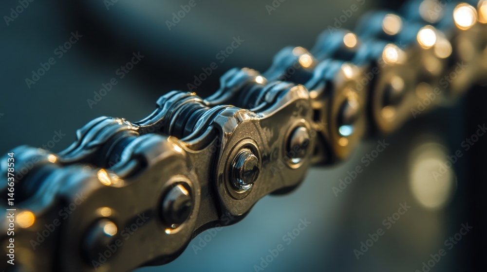 Close-up of bike chain