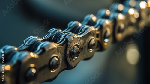 Obraz na płótnie Close-up of bike chain w salonie