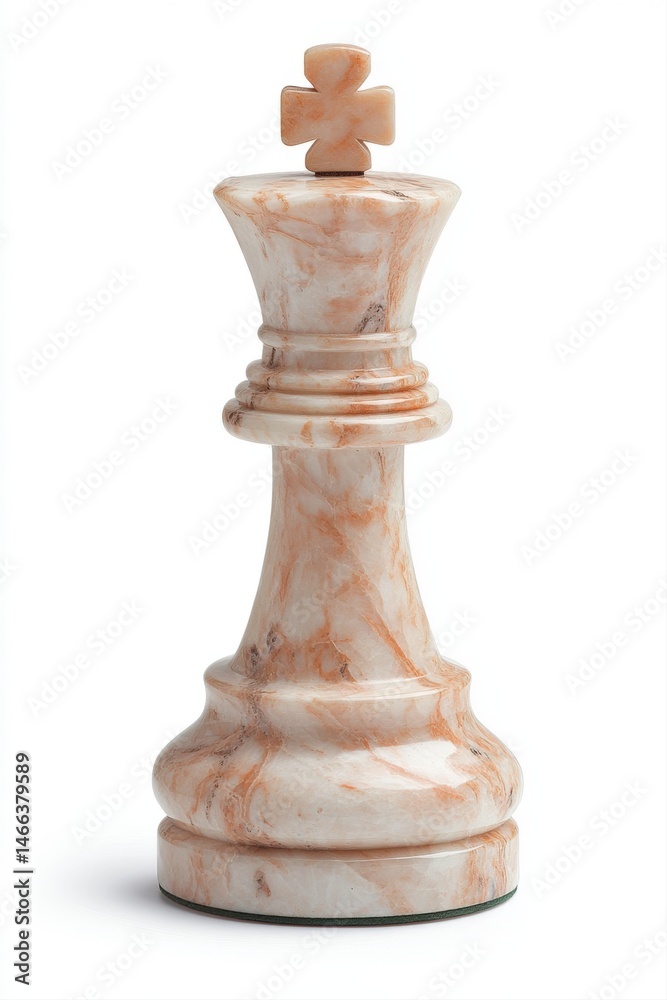 Cream-colored chess king