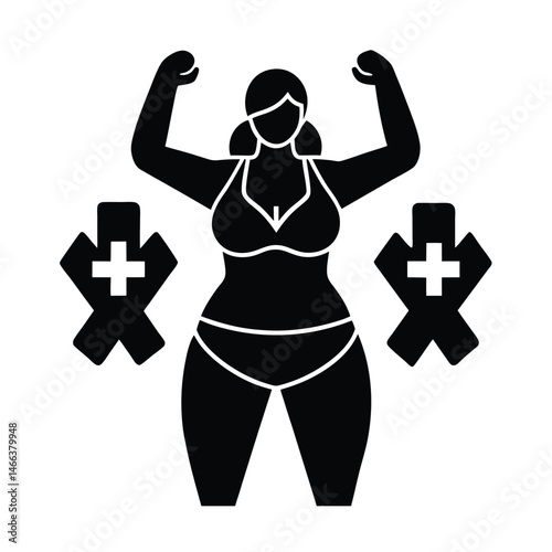 plus size fitness street art