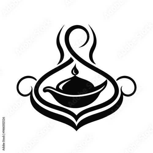 elegant calligraphy dish outline