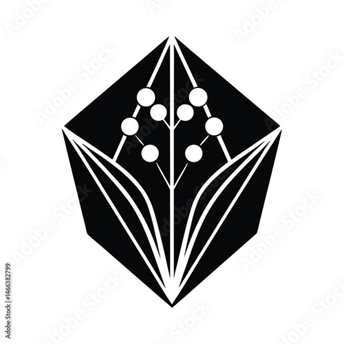 geometric abstraction lily valley