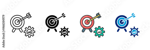 Optimization Icon Set Multiple Style Collection