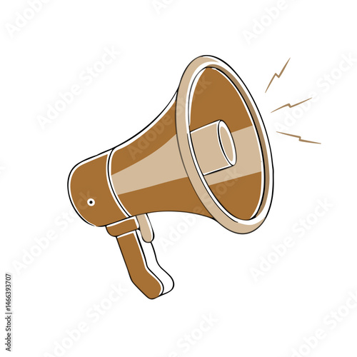 Announcement Megaphone Icon for Marketing Campaigns, Communication Materials and Notification Systems - Effective for Promotional Content, Social Media and Corporate Updates