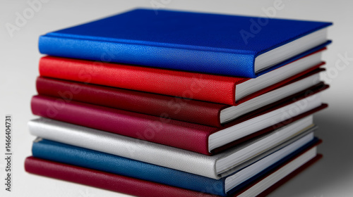 Wallpaper Mural Stack of Colorful Books Isolated on Light Background for Education, Learning, Reading or Bookstore Concepts Torontodigital.ca