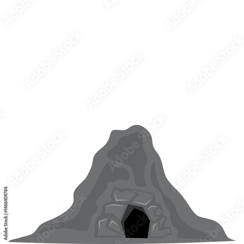 Cave Flat Illustration