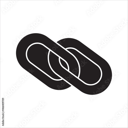 chain link icon. Vector illustration. Link sign. on white background