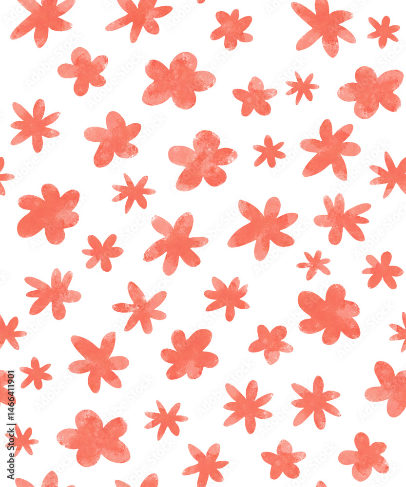 custom made wallpaper toronto digitalCute Hand Drawn Floral Seamless Pattern. Red Flowers on a White Background. White-red Floral Wallpaper. Delicate Floral Repeatable Print Made Of Red Wildflowers. Abstract Blooming Garden.	
