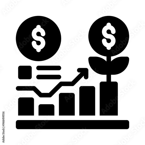 business expansion glyph icon
