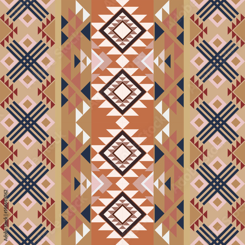 seamless geometric pattern with mocha mousse tone great for decoration ,yoga mat and other design.