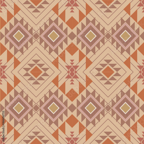 seamless , Ethnic geometric patterns design for wall paper , yoga mat and decoration and other design.