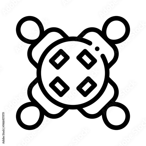 round table line icon