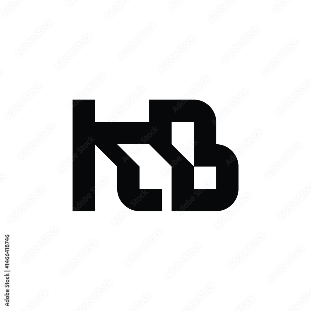 KB monogram logo design letter text name symbol monochrome logotype alphabet character simple logo KB monogram logo design letter text name symbol monochrome logotype alphabet character simple logo