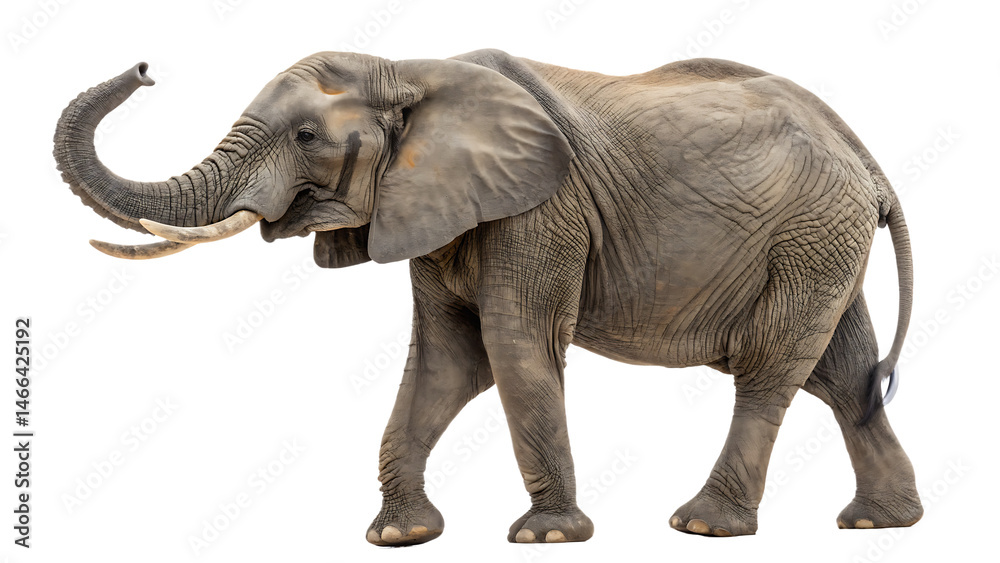 Fototapeta premium elephant isolated on white