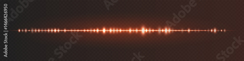 Orange glowing waveform with central amplitude peaks and smooth frequency pattern on transparent background, ideal for audio UI, podcast, or speech recognition visuals.