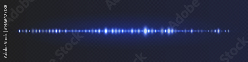 Blue sound line with luminous peaks and fading endpoints on dark checkered backdrop, suitable for AI audio input, voice bot interface or assistant visualization.