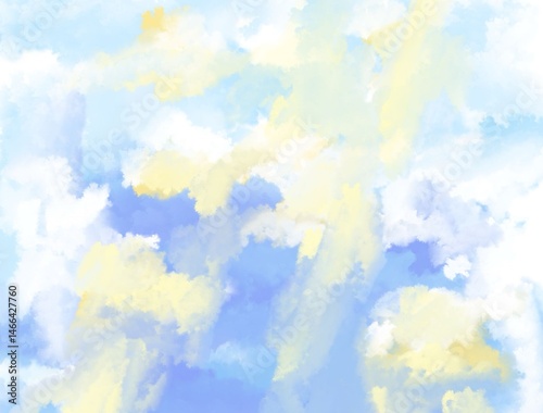 Watercolor Abstract Art Sky Light