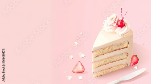 Food Festival Cake Background: Overflowing with Sweet Dreams, Sketching a Dreamy Gastronomic Journey of the Blending of Cream Swirls and Colorful Cakes