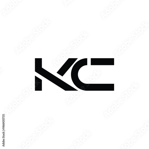 Wallpaper Mural KC monogram logo design letter text name symbol monochrome logotype alphabet character simple logo Torontodigital.ca