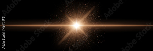 Red-orange energy flash with linear rays, star core, light scatter on black. Emphasizes heat burst, galactic pulse, cosmic ignition, futuristic impact.
