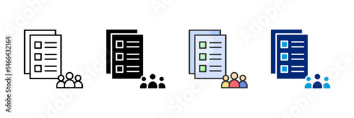 Categories Icon Set Multiple Style Collection
